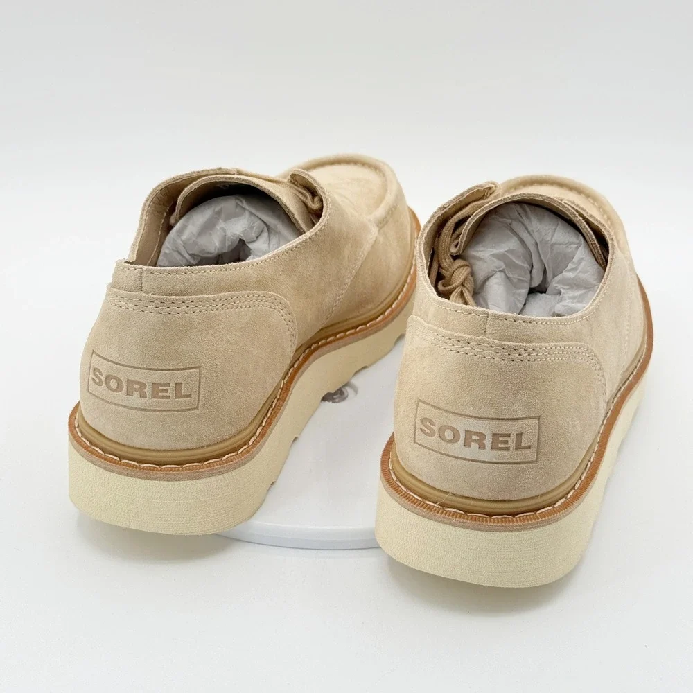 Sorel Slabtown 62 Stoic Shoes Size 9.5 Mens Canoe / Ceramic Suede Moc Toe NEW